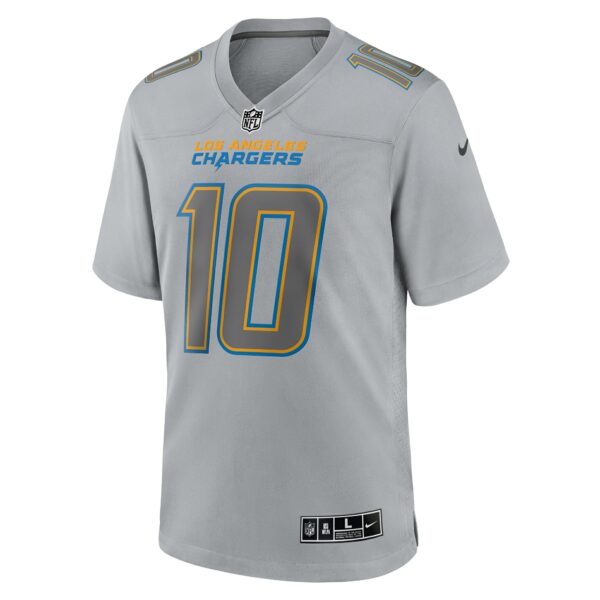 Men’s Los Angeles Chargers Justin Herbert Nike Gray Atmosphere Fashion Game Jersey