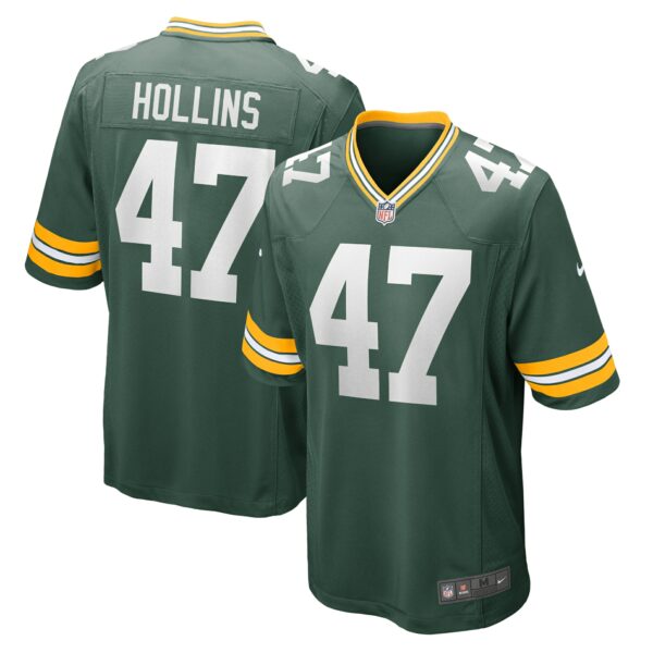 Men’s Green Bay Packers Justin Hollins Nike Green Home Game Player Jersey