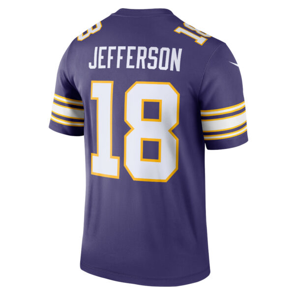 Men’s Minnesota Vikings Justin Jefferson Nike Purple Classic Legend Player Jersey