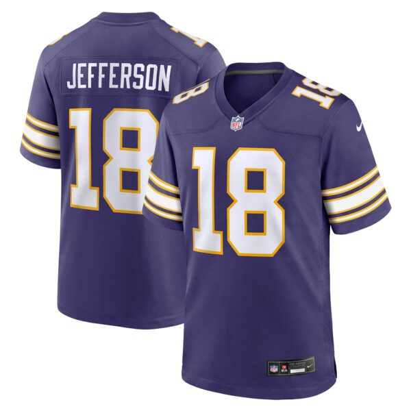 Men’s Minnesota Vikings Justin Jefferson Nike Purple Classic Player Game Jersey