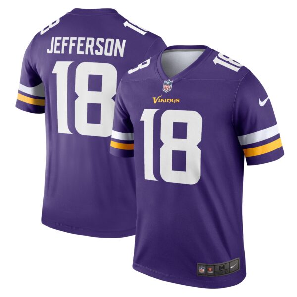 Men’s Minnesota Vikings Justin Jefferson Nike Purple Legend Jersey