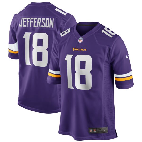 Men’s Minnesota Vikings Justin Jefferson Nike Purple Player Game Jersey