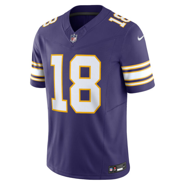 Men’s Minnesota Vikings Justin Jefferson Nike Purple Vapor F.U.S.E. Limited Jersey