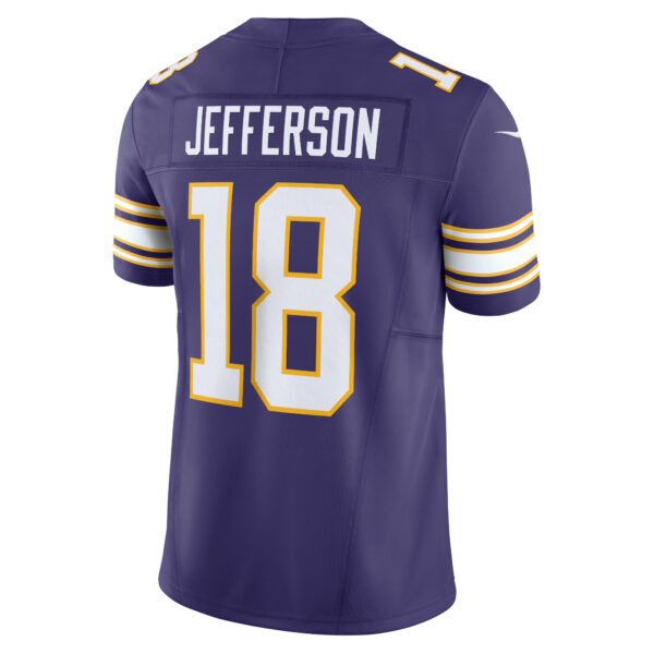 Men’s Minnesota Vikings Justin Jefferson Nike Purple Vapor F.U.S.E. Limited Jersey