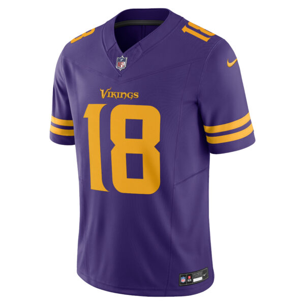 Men’s Minnesota Vikings Justin Jefferson Nike Purple Vapor F.U.S.E. Limited Jersey