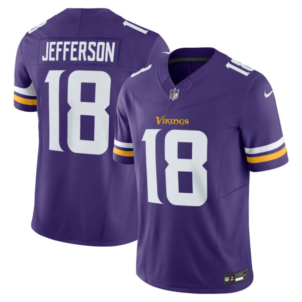 Men’s Minnesota Vikings Justin Jefferson Nike Purple Vapor F.U.S.E. Limited Jersey