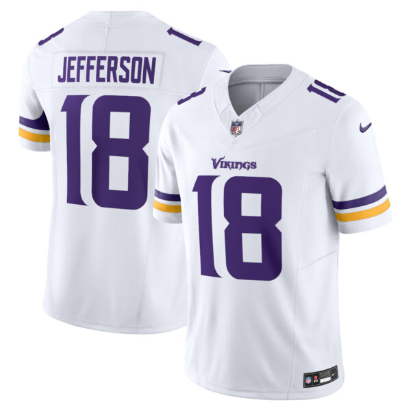 Men’s Minnesota Vikings Justin Jefferson Nike White Vapor F.U.S.E. Limited Jersey