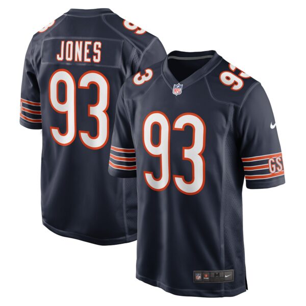 Men’s Chicago Bears Justin Jones Nike Navy Game Player Jersey