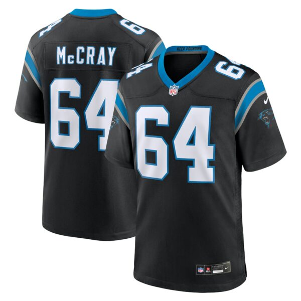 Men’s Carolina Panthers Justin McCray Nike Black Team Game Jersey