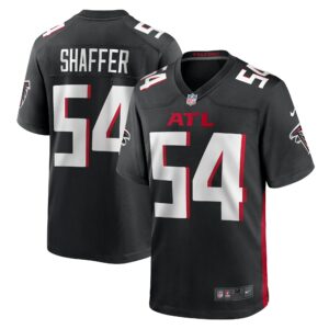 Men's Atlanta Falcons Justin Shaffer Nike Black Game Jersey