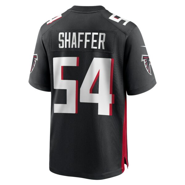 Men’s Atlanta Falcons Justin Shaffer Nike Black Game Jersey