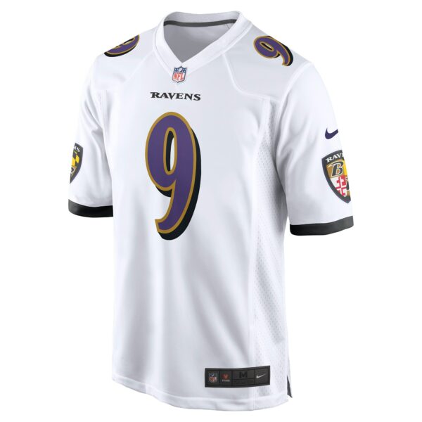 Men’s Baltimore Ravens Justin Tucker Nike White Game Jersey