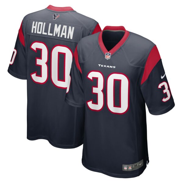 Men’s Houston Texans Ka’Dar Hollman Nike Navy Team Game Jersey