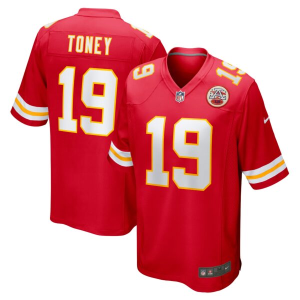 Men’s Kansas City Chiefs Kadarius Toney Nike Red Game Player Jersey