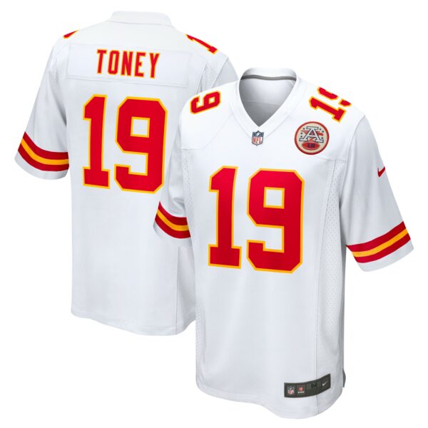 Men’s Kansas City Chiefs Kadarius Toney Nike White Game Jersey