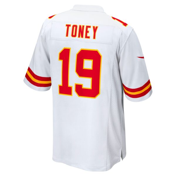 Men’s Kansas City Chiefs Kadarius Toney Nike White Game Jersey