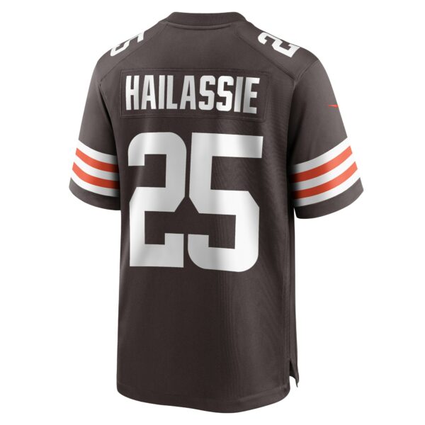 Men’s Cleveland Browns Kahlef Hailassie Nike Brown Team Game Jersey