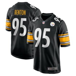 Men's Pittsburgh Steelers Keeanu Benton Nike Black Team Game Jersey