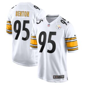 Men's Pittsburgh Steelers Keeanu Benton Nike White Game Jersey