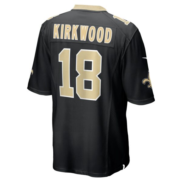 Men’s New Orleans Saints Keith Kirkwood Nike Black Team Game Jersey