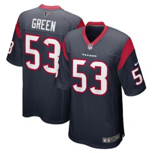 Men's Houston Texans Kendrick Green Nike Navy Team Game Jersey