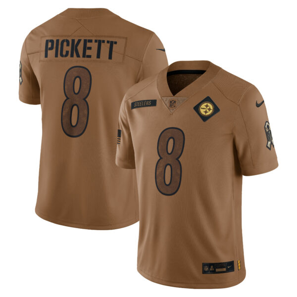 Men’s Pittsburgh Steelers Kenny Pickett Nike Brown 2023 Salute To Service Limited Jersey