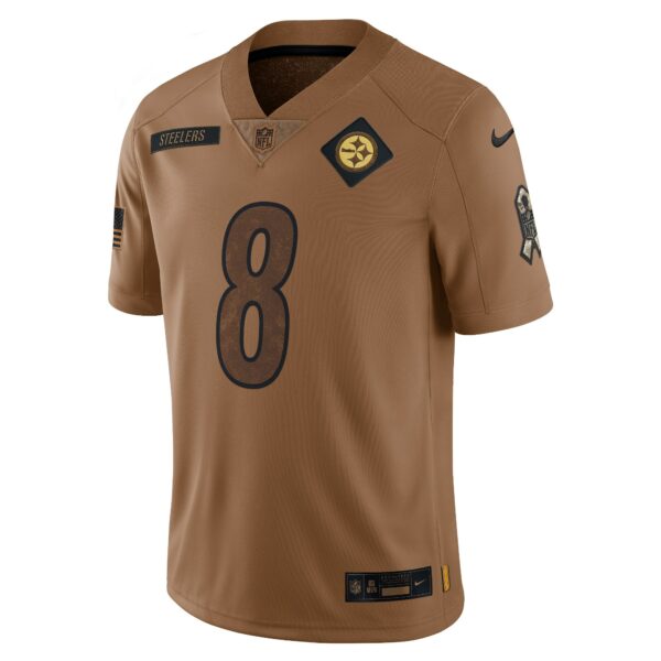 Men’s Pittsburgh Steelers Kenny Pickett Nike Brown 2023 Salute To Service Limited Jersey