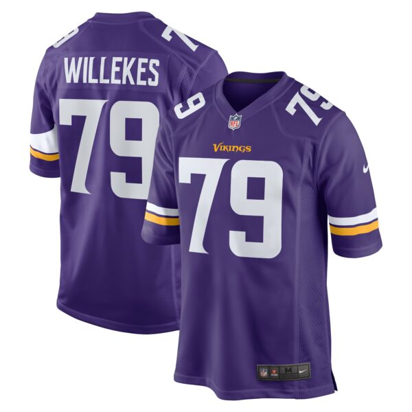 Men’s Minnesota Vikings Kenny Willekes Nike Purple Game Jersey