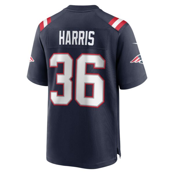 Men’s New England Patriots Kevin Harris Nike Navy Game Player Jersey