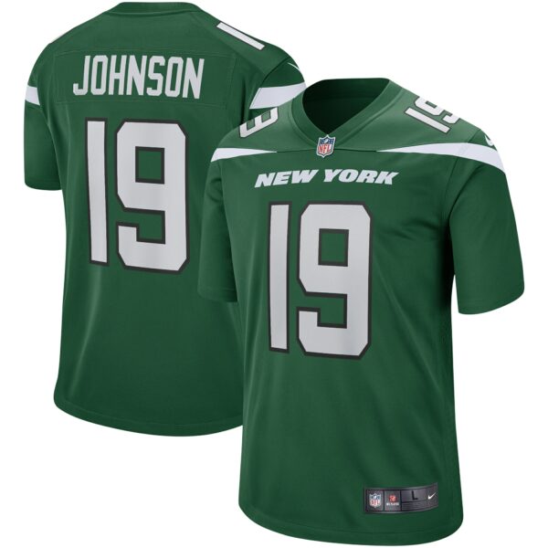 Men’s New York Jets Keyshawn Johnson Nike Gotham Green Game Retired Player Jersey