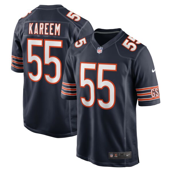 Men’s Chicago Bears Khalid Kareem Nike Navy Team Game Jersey