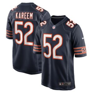 Men's Chicago Bears Khalid Kareem Nike Navy Team Game Jersey