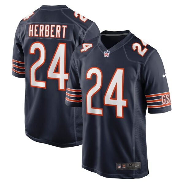 Men’s Chicago Bears Khalil Herbert Nike Navy Game Jersey