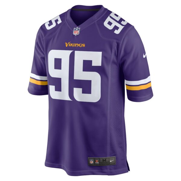 Men’s Minnesota Vikings Khyiris Tonga Nike Purple Home Game Player Jersey