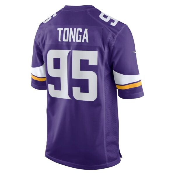 Men’s Minnesota Vikings Khyiris Tonga Nike Purple Home Game Player Jersey