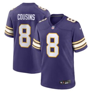 Men's Minnesota Vikings Kirk Cousins Nike Purple Classic Player Game Jersey