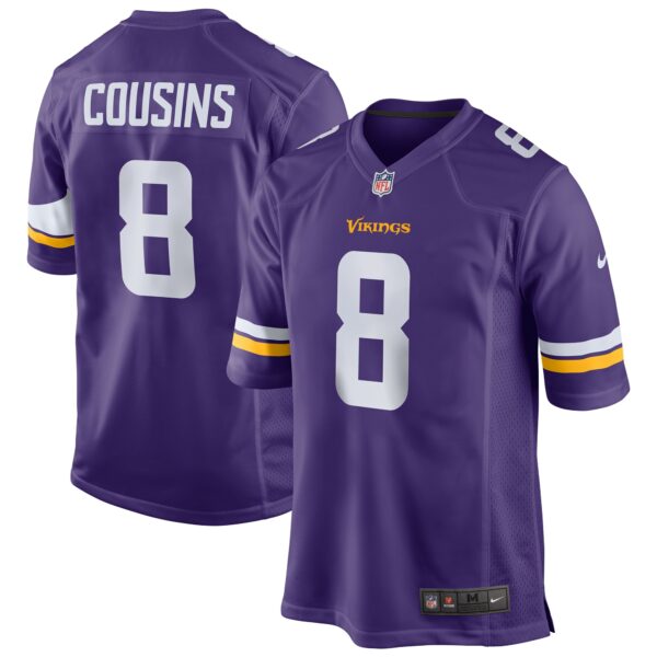 Men’s Minnesota Vikings Kirk Cousins Nike Purple Game Jersey