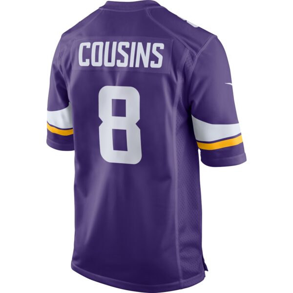 Men’s Minnesota Vikings Kirk Cousins Nike Purple Game Jersey