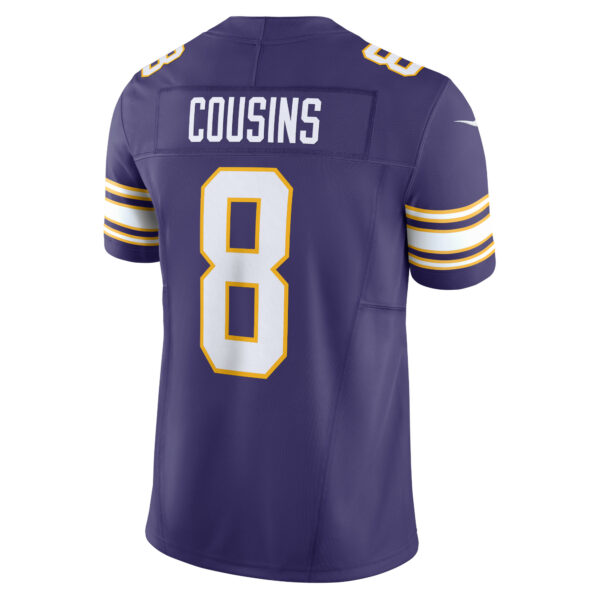 Men’s Minnesota Vikings Kirk Cousins Nike Purple Vapor F.U.S.E. Limited Jersey