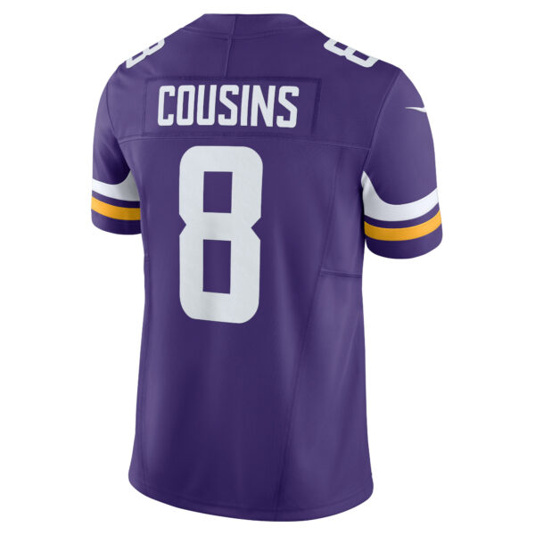 Men’s Minnesota Vikings Kirk Cousins Nike Purple Vapor F.U.S.E. Limited Jersey