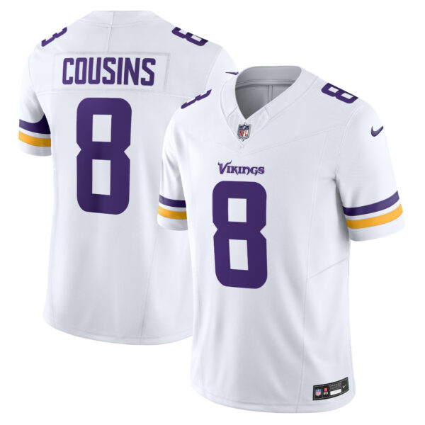 Men’s Minnesota Vikings Kirk Cousins Nike White Vapor F.U.S.E. Limited Jersey