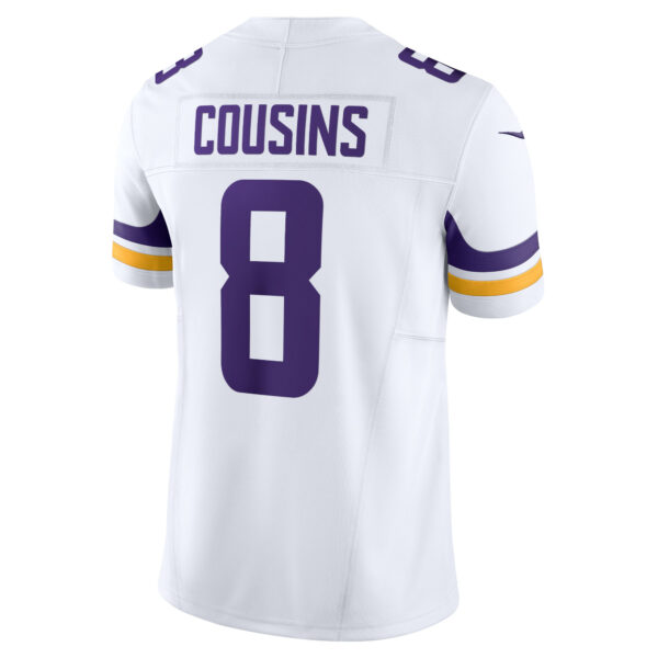 Men’s Minnesota Vikings Kirk Cousins Nike White Vapor F.U.S.E. Limited Jersey