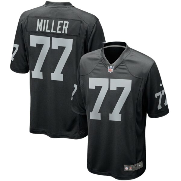 Men’s Las Vegas Raiders Kolton Miller Nike Black Game Player Jersey