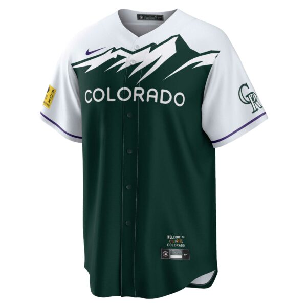 Men’s Colorado Rockies Kris Bryant Nike Green 2022 City Connect Replica Player Jersey