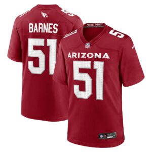 Men's Arizona Cardinals Krys Barnes Nike Cardinal Team Game Jersey