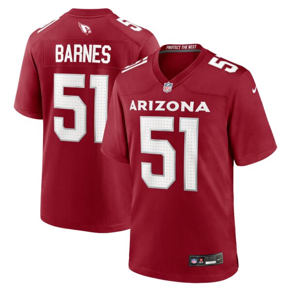 Men’s Arizona Cardinals Krys Barnes Nike Cardinal Team Game Jersey