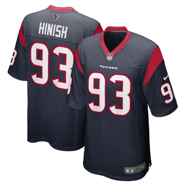 Men’s Houston Texans Kurt Hinish Nike Navy Game Player Jersey