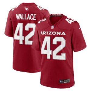 Men's Arizona Cardinals K'Von Wallace Nike Cardinal Team Game Jersey