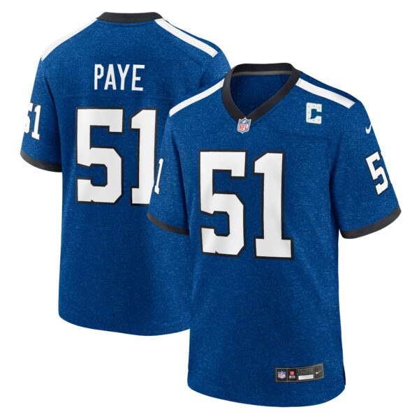 Men’s Indianapolis Colts Kwity Paye Nike Royal Indiana Nights Alternate Game Jersey