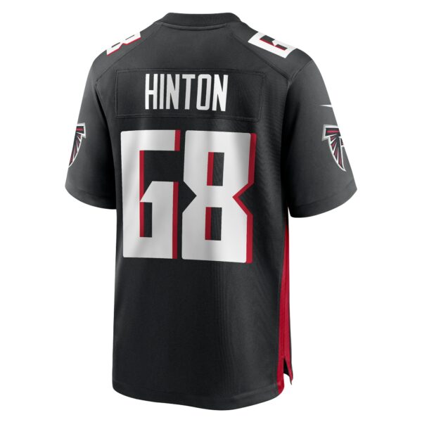 Men’s Atlanta Falcons Kyle Hinton Nike Black Team Game Jersey